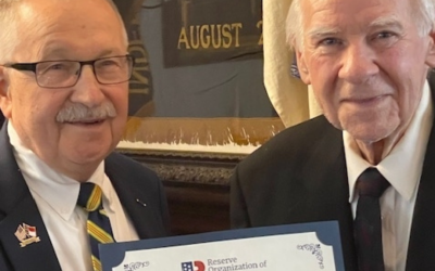 Award of Merit presented to past North Carolina Department President