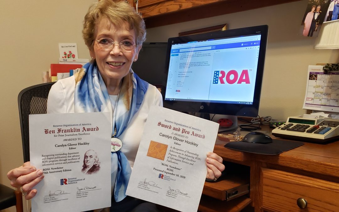 Carolyn Glover Hockley Honored for Years of Dedicated Service in Journalism for ROA