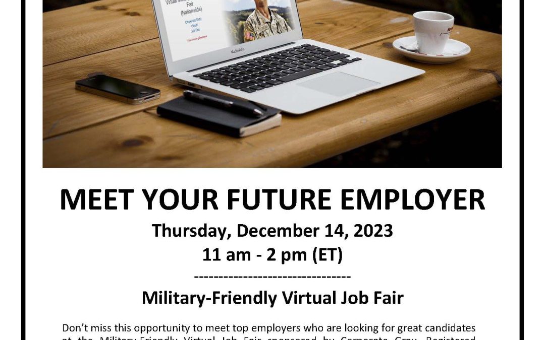 December 14 Virtual Military-Friendly Job Fair