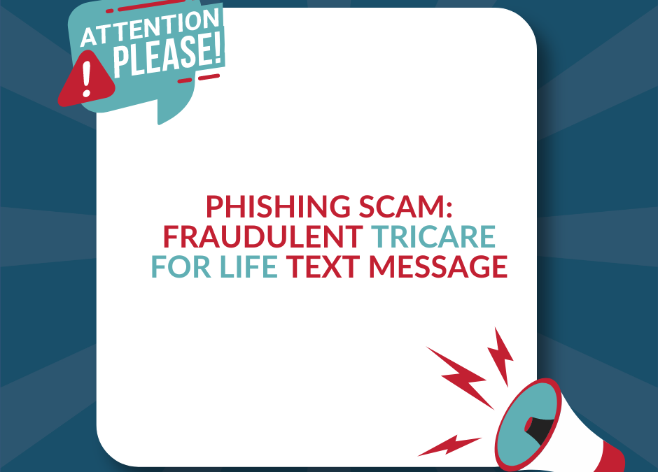 Scam targeting TRICARE For Life users via text message